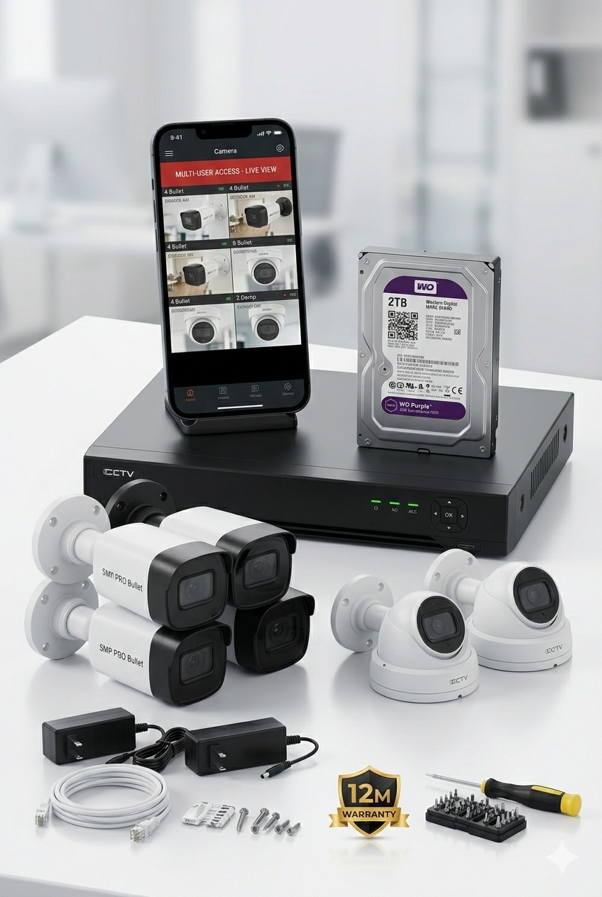 4 Camera CCTV Package