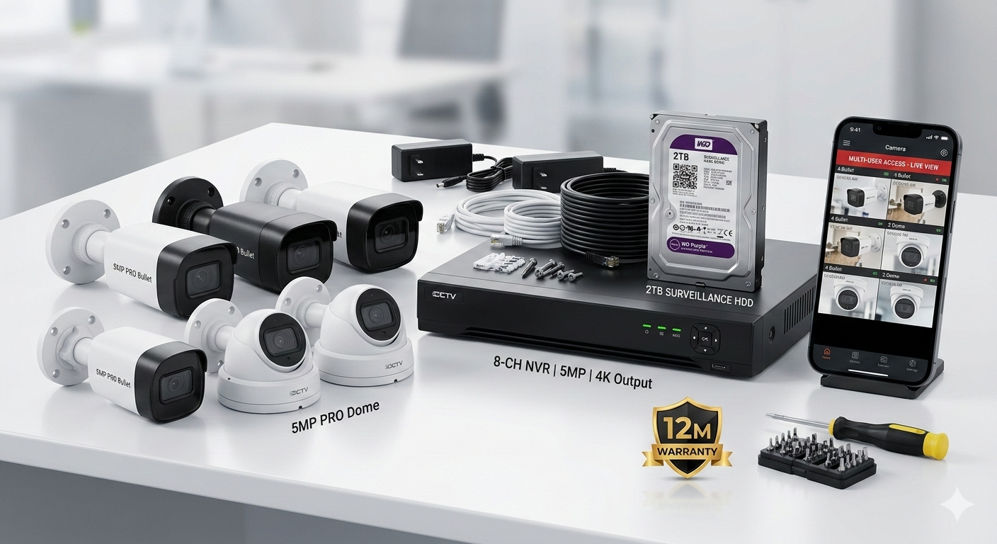 7 Camera CCTV Package