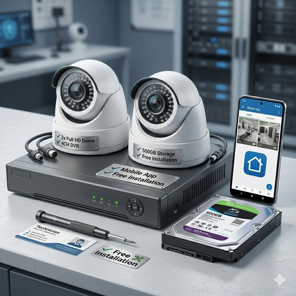 2 Camera CCTV Package